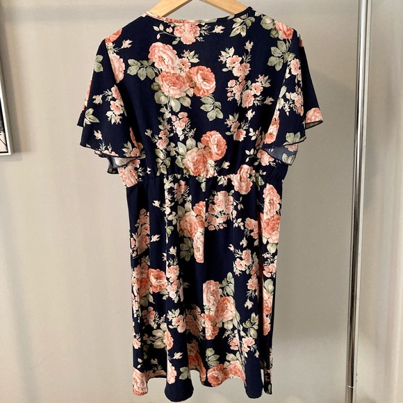 Floral Casual Dressy Dress - Picture 2 of 2